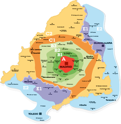 Zonas Tarifarias de CRTM